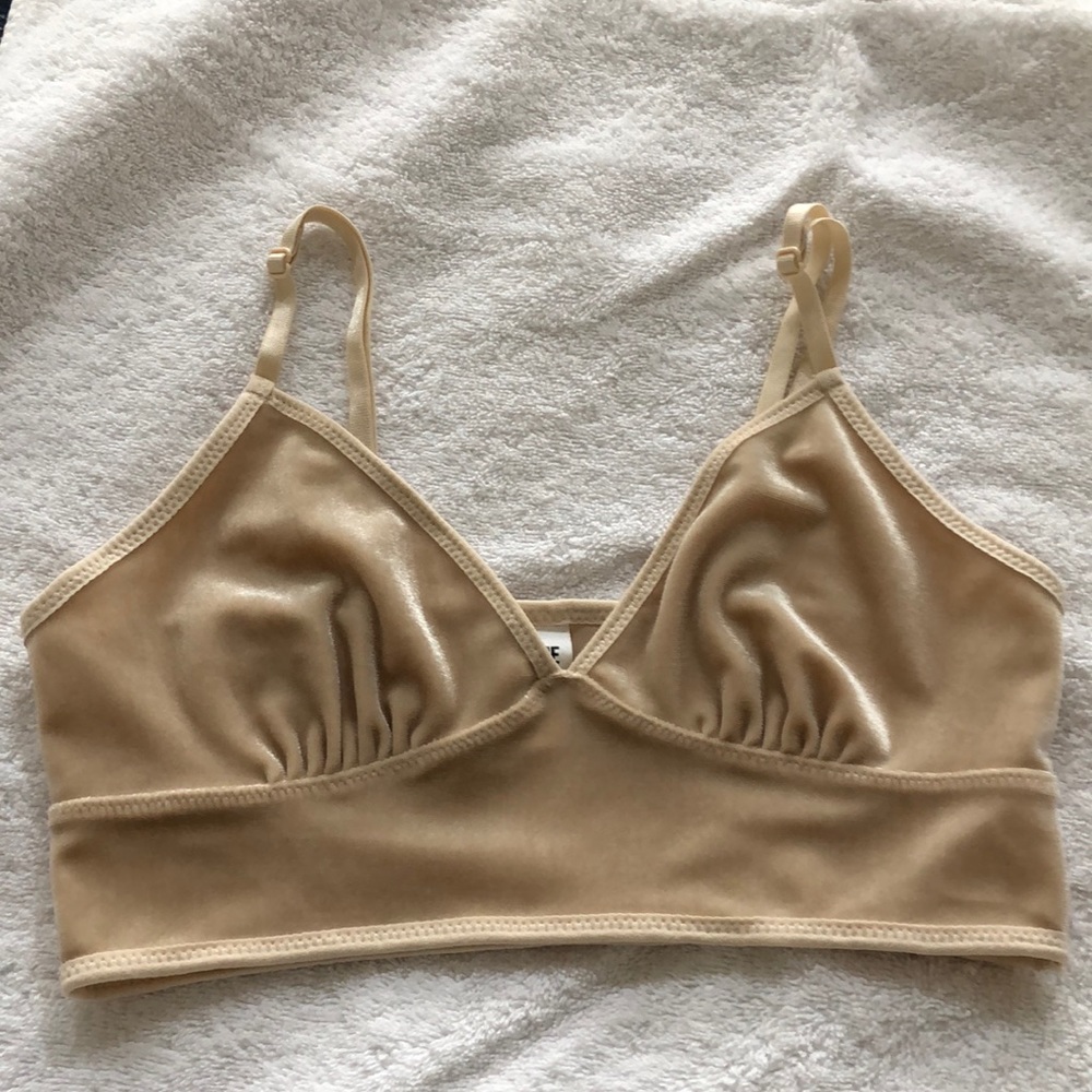 Velour bralette